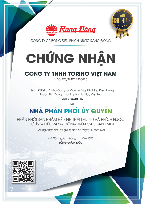 CHỨNG NHẬN NHÀ PHÂN PHỐI