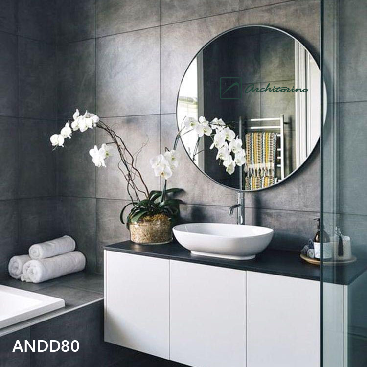 Gương Soi Nhà Tắm Khung Hợp Kim Nhôm ANDD90